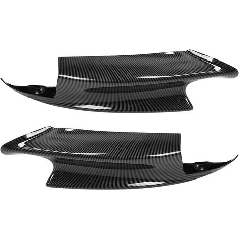 Paar Frontstoßstangen-Spoiler-Lippen-Deflektor-Splitter, passend für E90 E92 E93 M3 2007-2012, Kohlefaser-Stil (1/5)
