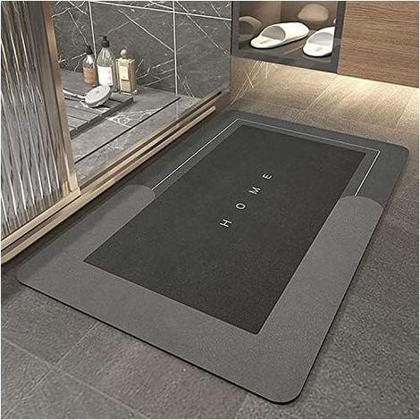 Super Absorbent Floor Mat, Anti-dirty Memory Foam Bath Mat, Non-slip Shower Mat, Non-slip Microfiber Bath Mat (1/4)