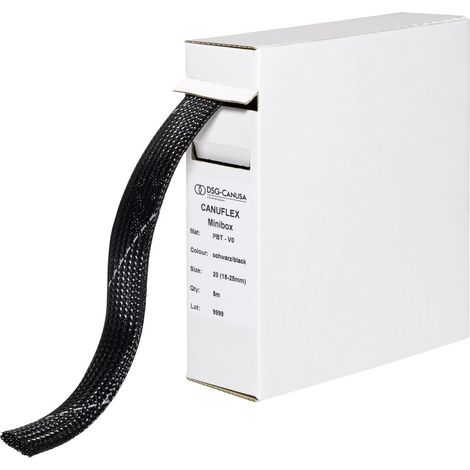 DSG Canusa 8694010951  Geflechtschlauch Schwarz Polyester  10 bis 15 mm 10 m