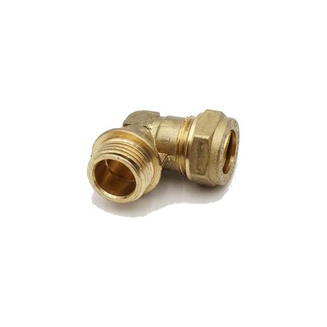 PrimaPlus 15mm x 1/2" Male Brass Compression Elbow Fittings (1/2)