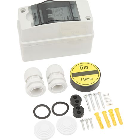 Interrupteur-sectionneur étanche IP65 BAOYI 2P 32A, disjoncteur DC 12-400V et AC 90-400V, protection solaire photovoltaïque, coupe-circuit modulaire pour panneaux, certificat ZL202230545702.3 (1/5)