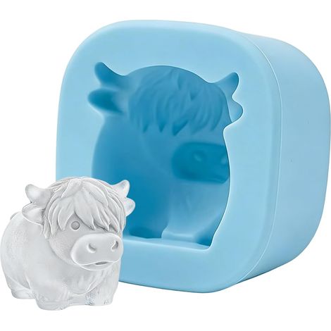 à glaçons en silicone Moule forme de vache mignon (1/5)