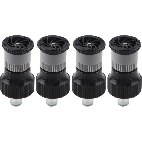 4 Arroseurs enterres filetage femelle G1/2 pouce DN15 buses arrosage ajustables 25-360° jardin gazon plastique 5,4cm (1/5)