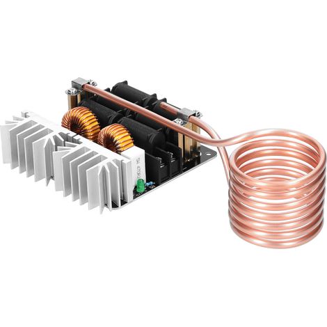Module de panneau de chauffage par induction ZVS 1000 W Bobine de chauffage basse tension Pilote Flyback Chauffage avec tube en cuivre pour le recuit de durcissement de petites pièces de bricolage (1/5)