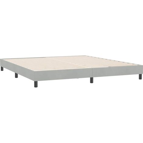 Maison Exclusive - Bettgestell ohne Matratze Hellgrau 180x210 cm
