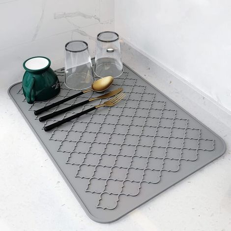 Tapis résistant à la chaleur gris Gadgets de cuisine Accessoires de cuisine 60 x 40cm (1/5)
