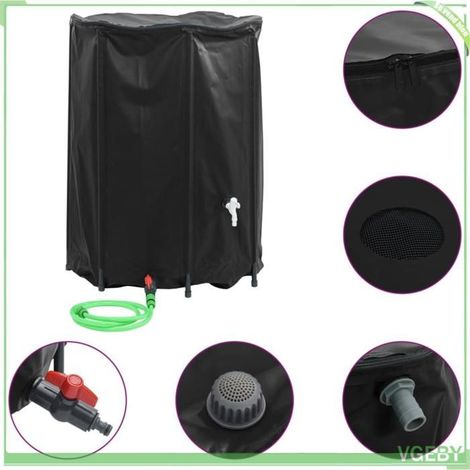 Réservoir d'eau pliable - FAFEICY - 156007 - 1 350 L - PVC - Robinet & filtre (1/5)