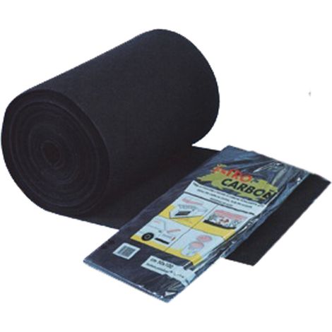 Filtro per cappe aspiranti a carboni attivi in fibra di poliestere e polvere di carboni 50x100 cm