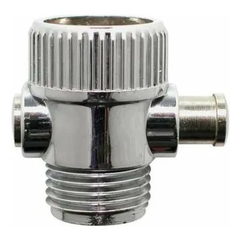 Valvola di arresto per doccetta da 1/2" (15x21), cromo