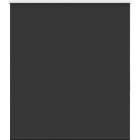 Maison Exclusive - Estor Enrollable Opaco negro 135x130 cm Tela A