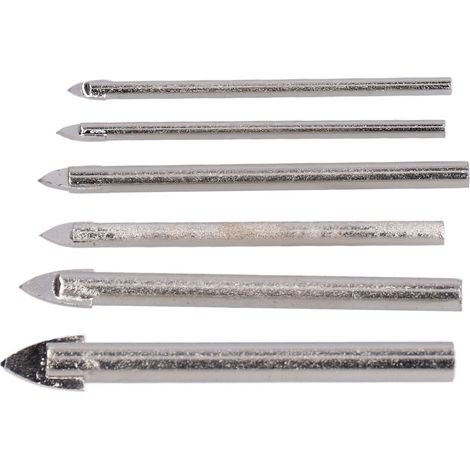 6 Forets à Verre 3-10mm en Alliage Dur pour Trous Propres et Précis (1/5)