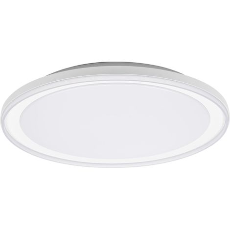 OSRAM Plafonnier LED ORBIS Pederson avec anneau en plastique, blanc, 36 W, 2600 lm, 3000 K, 830 blanc chaud agréable, 550 mm de diamètre, protection IP20, vis de montage et chevilles incluses (1/4)