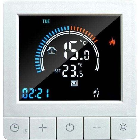 Smart Thermostat Heating Thermostat Room Thermostat Electric Floor Heating Thermostat 16A White (1/4)