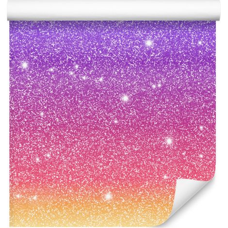 Papier peint à paillettes violet et rose poudré pour salon et chambre 50x1000 cm (1/5)