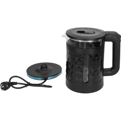 Bouilloire Électrique 2,3L avec Fenêtre de Niveau d'Eau, Design Anti-Vapeur, Noir, 220V EU (1/5)