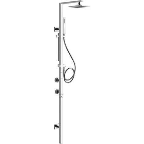 Columna de ducha Gessi Rettangolo con termostato de superficie,