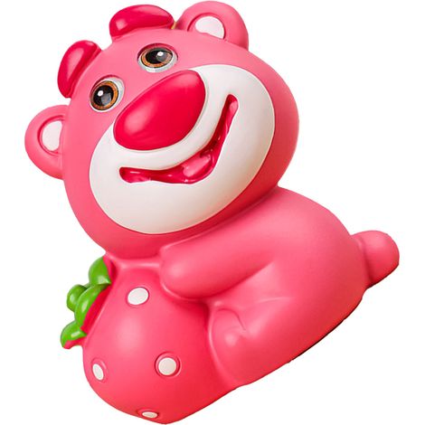 Figurine d'ours fraise mignon, décoration de voiture, sculptures d'animaux, statues, objets d'art faits main, cadeaux, type D (1/5)