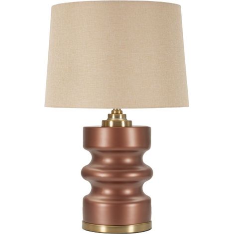 Lampe Design "Rosenthal" 56cm Marron