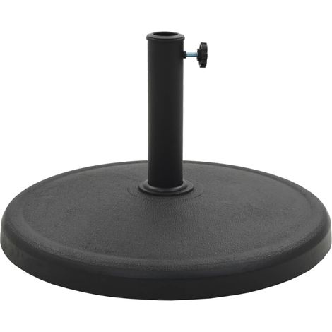 Pied base socle rond de parasol Polyrésine 19 kg noir