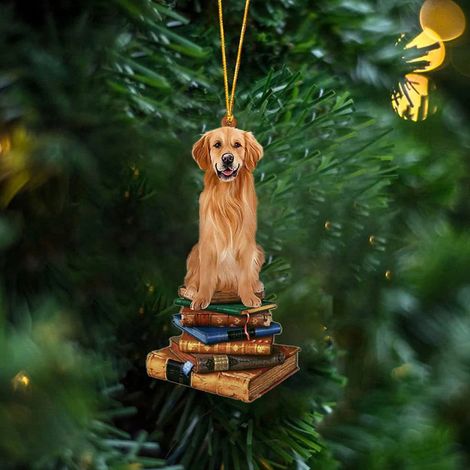 Ornement De Sapin De Noël - Pendentif En Acrylique Forme De Chien - Décoration Pour Arbre De Noël Intérieur Fête Mariage Maison - Lot De 1 (1/5)
