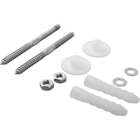 Kit de fixation murale en acier inoxydable pour lavabo, boulon M8, pour installation sur murs pleins et creux, ensemble de fixations pour lavabo de salle de bain et cuisine, argent (2 ensembles) (1/5)