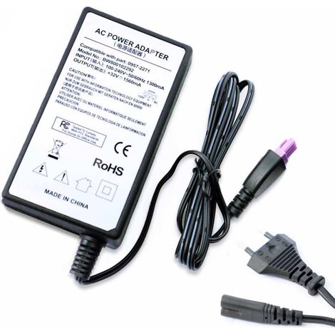 AC Chargeur Adaptateur Secteur d'alimentation 32v Compatible avec imprimante HP Deskjet Photosmart PSC Officejet,Remplace 0957-2271/2230 / 2105/2259 / 0950-4476 (1/5)