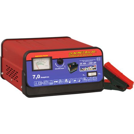 Lacme - Chargeur batterie 7,5A 6V / 12V - BAC 80 (1/5)