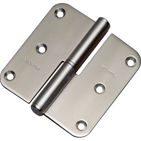 Paumelle inox 80 80A droite ARGENTA 38080118