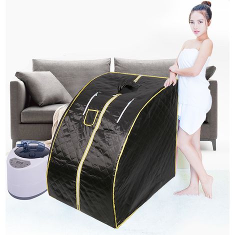 Portable Sauna Thérapeutique Infraroug Pliable Haloyo®,75 x 35 x 25 cm,noir (1/5)