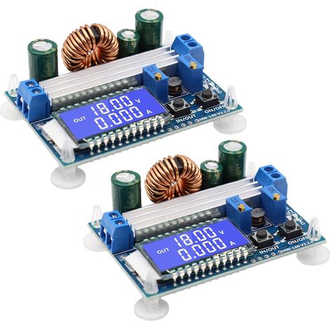 Convertisseur de Puissance Buck Boost DC-DC Step up/Down Automatique, Affichage convertisseur Buck Boost, convertisseur de Tension 5.5-30V 12V à 0.5-30V 5V 24V, 3A 35W (1/5)
