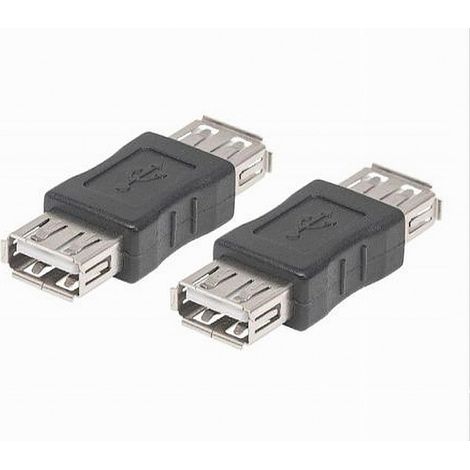 MaxTech - Connettore Dati Adattatore Usb Femmina-femmina Accoppiatore Cavo Giunzione C-062 - (1/2)