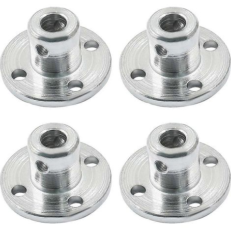 4 Stück 5 mm Metallflansch-Wellenkupplung, starre Flanschkupplung für Motoren, Führungswellen-Achsenlager (1/5)