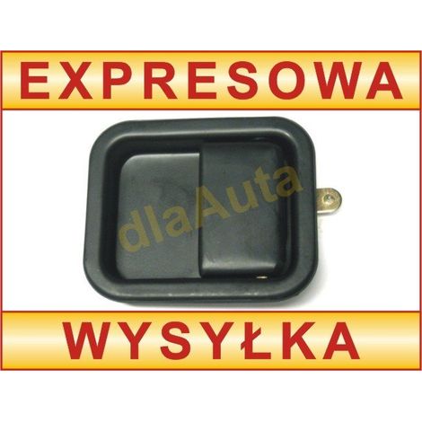 Manija exterior de puerta delantera izquierda negra para Jeep Wrangler 97-06 (1/2)