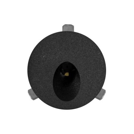 Polo - Luce da incasso segnapasso LED Beneito & Faure - 2W, Luce calda 3200K, 65° - Faretto da incasso Rotondo Nero