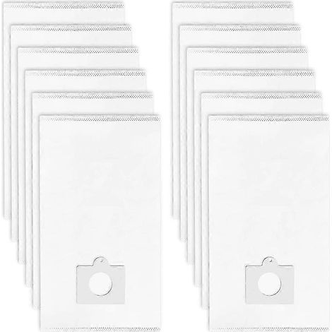 Sacs pour aspirateur traîneau type Q/C 53292 (modèles C/Q 5055, 50557, 50558, 53291 et 20-53292), lot de 12-AquaForge (1/2)