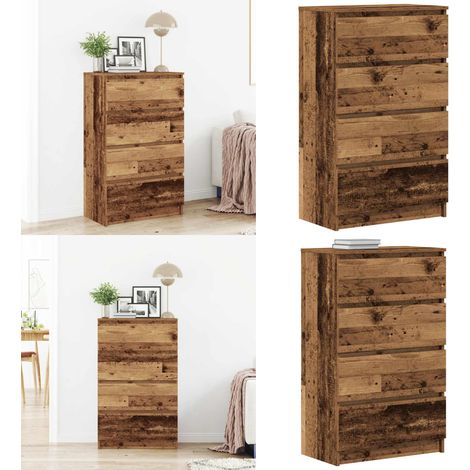 vidaXL Sideboard Altholz-Optik 60x35x98,5 cm Holzwerkstoff (1/5)