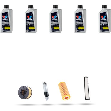 Kit tagliando 4 FILTRI e 5L OLIO compatibile con Bmw serie 3 (E46) 318 i ci 105kw dal 2001 (1/5)