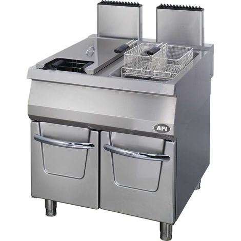 Friteuse sur coffre gaz - gamme 900 - 22 + 22 l - AFI COLLIN-LUCY