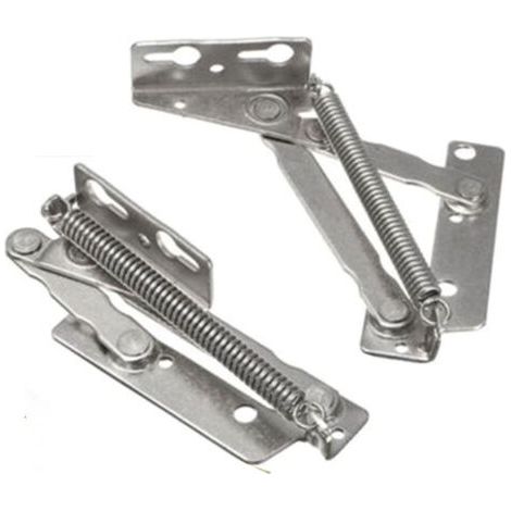 Sollbry 1 Paire Charnières pour Placards, Support de Charnière Pliable, Charnière Invisible, Charnière Porte Cuisine, Charnière Meuble, Convient Aux Armoires, Portes Pliantes, Meubles, Argent (1/5)