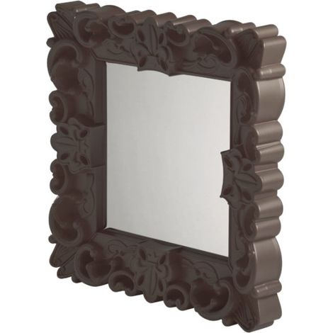 Mirror of Love Cioccolato - Piccolo specchio di design originale Slide colorato moderno barocco camera ingresso sala da pranzo salotto