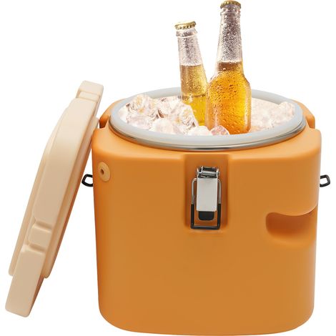 Glacière isotherme de 2,5 gallons, boîte chaude de 9,5 l pour la restauration, récipient à soupe, distributeur de boissons commerciales, distributeur de boissons isotherme avec intérieur en acier (1/5)
