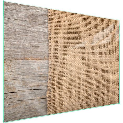 Plaque de protection en verre pour poêle à bois 70x52 (1/5)