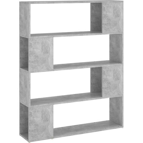 Maison Exclusive - Bücherregal Raumteiler Betongrau 100x24x124 cm