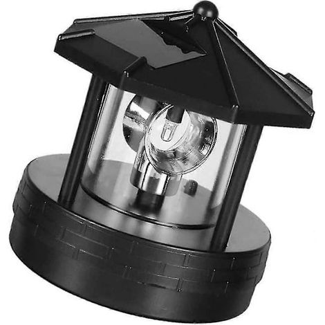 Phare de jardin LED solaire, balise lumineuse étanche et rotative, décoration de jardin, phare solaire [PL]-AquaForge