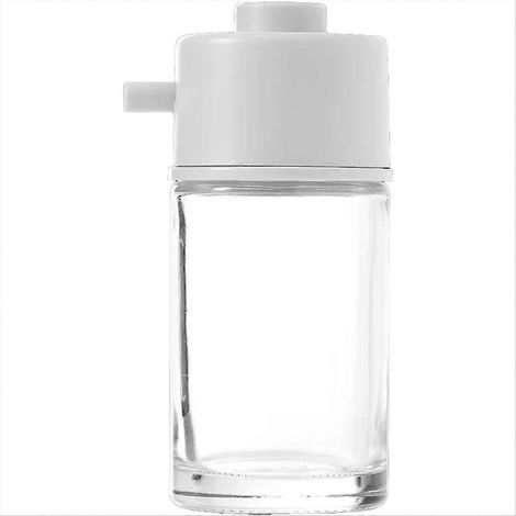 Distributeur d'huile en verre de 100 ml, type flacon à épices, pot doseur, récipient de cuisson avec contrôle de l'huile, rangement de cuisine (1/5)