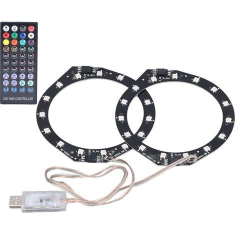 Ruban LED RGB avec anneau lumineux, synchronisation Bluetooth et musique, 400 effets, 8 couleurs, contrôle par application pour console PS5 (1/5)