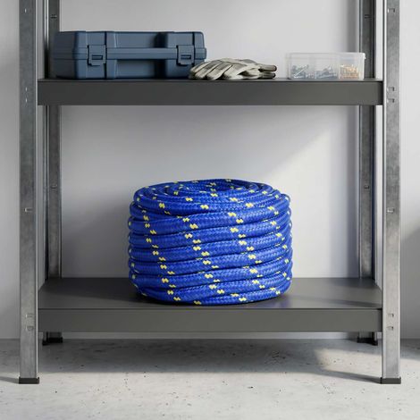 vidaXL Cuerda multiusos 20 mm 25 m Azul PP 2400 kg Carga máx. (1/5)
