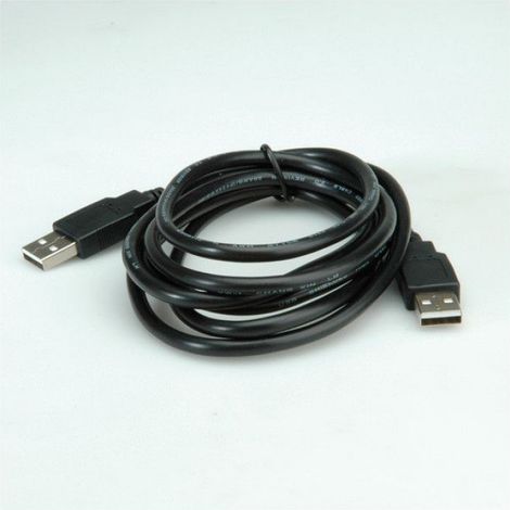 Câble USB A-A - USB 2.0 - 1,8 m - Pour Smartphone - Noir (1/3)