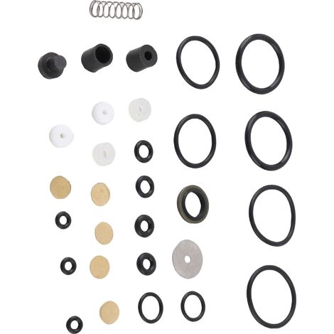 Pièces de rechange pour compresseur d'air PCP 12 V : jeu de segments de piston en métal et PVC 30 MPa pour pompe haute pression (1/5)