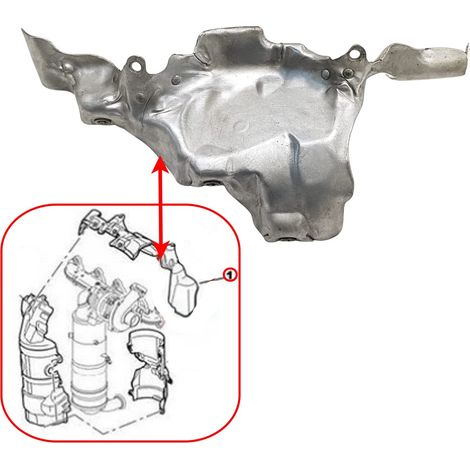 Ecran thermique tole anti chaleur Peugeot Citroen moteur 1.6 HDI